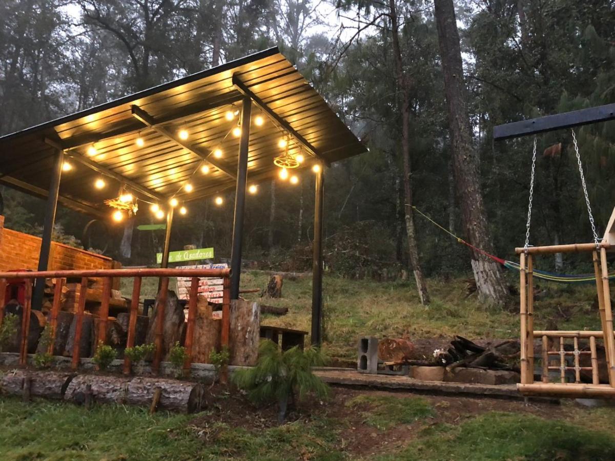 Cabaña romántica en el bosque! Acaxochitlán Exterior foto